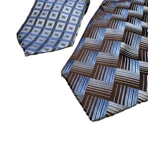 NWT 2 Tie Bundle Men's Warehouse Paul Divine Insignia 100 % Silk